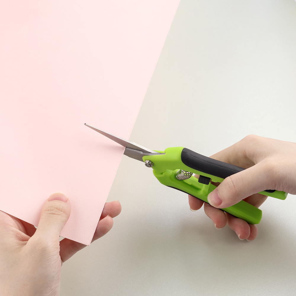 블레이드가있는 1Pcs 스프링로드 공예 가위 스크랩북  - Scissors Stainless Craft 리뷰 및 가격