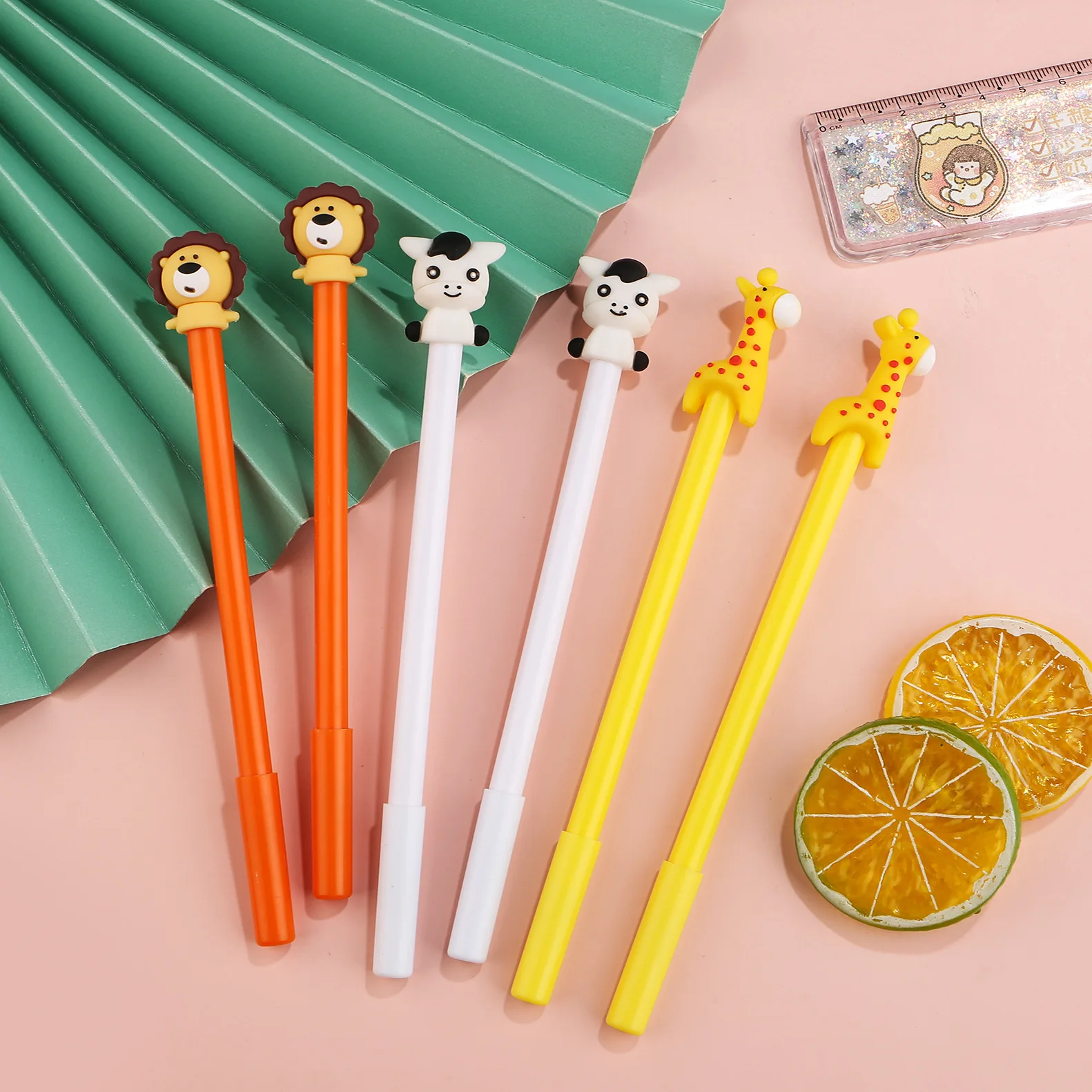 10 개/몫 귀여운 만화 동물 젤 펜 0.5mm 검정  - Lion Stationery & Office Supply(Kunshan)Co.Ltd 리뷰 및 가격