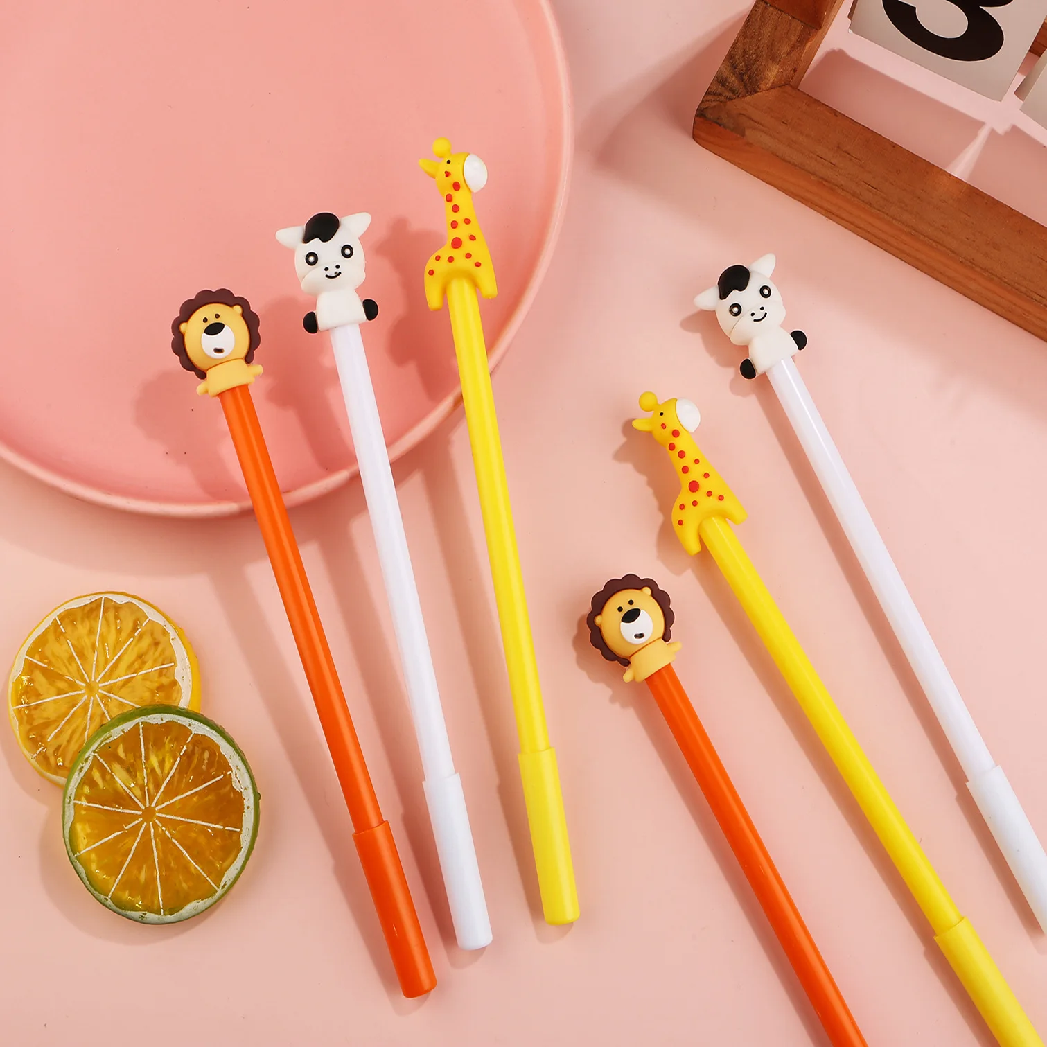 10 개/몫 귀여운 만화 동물 젤 펜 0.5mm 검정  - Lion Stationery & Office Supply(Kunshan)Co.Ltd 리뷰 및 가격