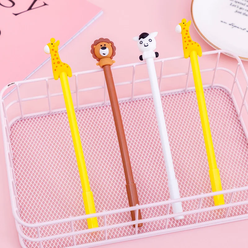 10 개/몫 귀여운 만화 동물 젤 펜 0.5mm 검정  - Lion Stationery & Office Supply(Kunshan)Co.Ltd 리뷰 및 가격