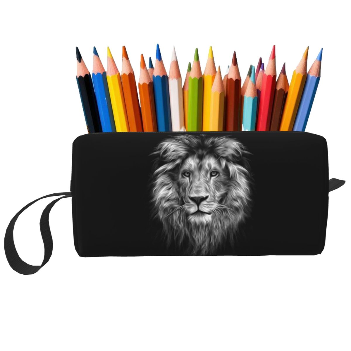 아프리카 야생 사자 얼굴 초상화 연필 케이스 학생용 펜 - Lion Stationery & Office Supply(Kunshan)Co.Ltd 리뷰 및 가격