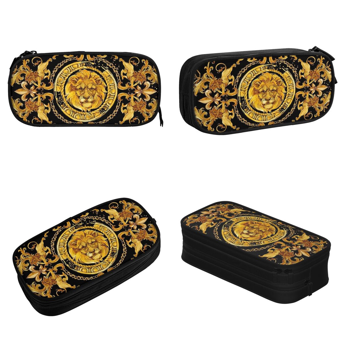 황금 사자 럭셔리 디자인 유럽 바로크 연필 케이스 연필 - Lion Stationery & Office Supply(Kunshan)Co.Ltd 리뷰 및 가격