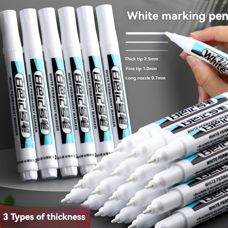 1-20Pcs 긴 헤드 흰색 잉크 영구 마커 펜 세트  - Whiteboard Marker Set 리뷰 및 가격
