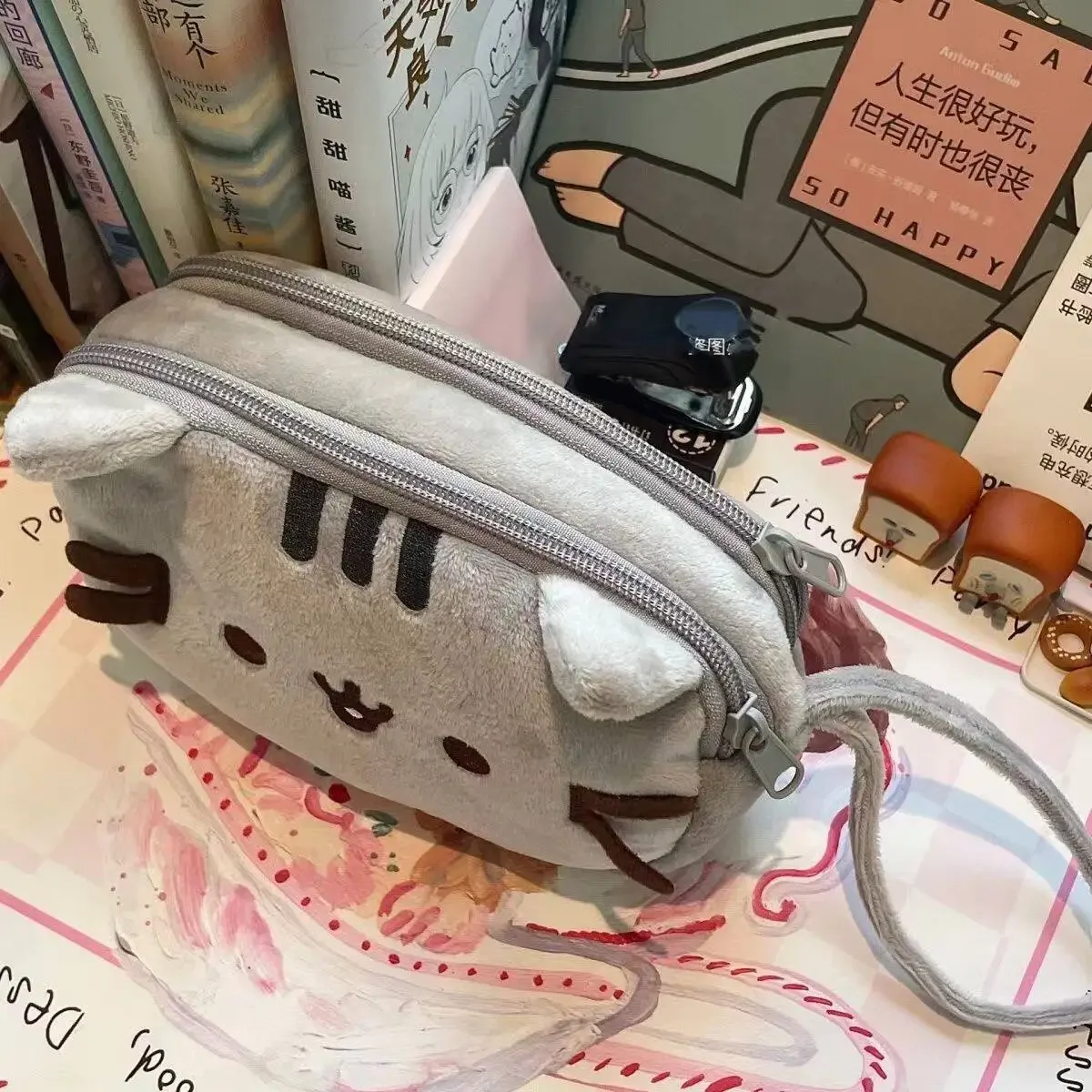 귀여운 푸쉰 뚱뚱이 고양이 캐릭터 필통 대용량 학생용  - Stationery Warehouse 리뷰 및 가격