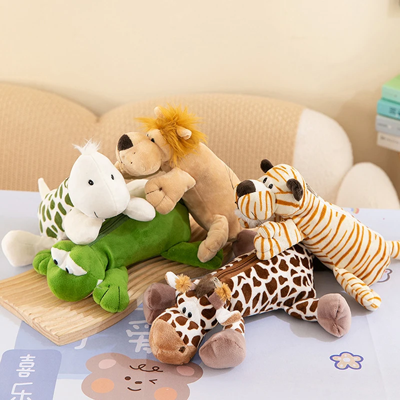 만화 동물 코끼리 사자 플러시 펜 케이스 아이 학교 시 - Lion Stationery & Office Supply(Kunshan)Co.Ltd 리뷰 및 가격