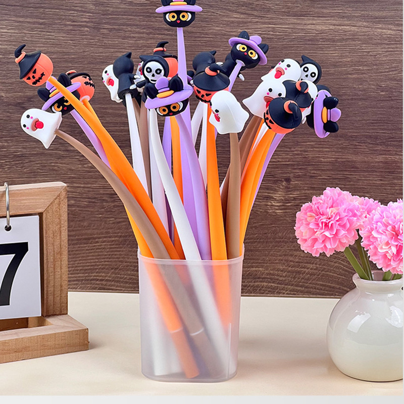귀여운 디자인의 젤 펜을 도매로 판매합니다. 할로윈 테 - Office Supply Office Stationery Items 리뷰 및 가격