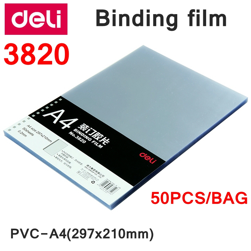 50PCS 델리 3820 A4 PVC 빗 바인딩 필름  - Binding Comb Plastic 리뷰 및 가격